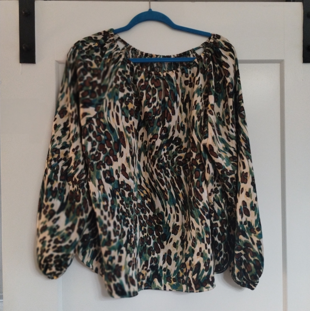 Jessica Simpson Multicolor Animal Print Blouse